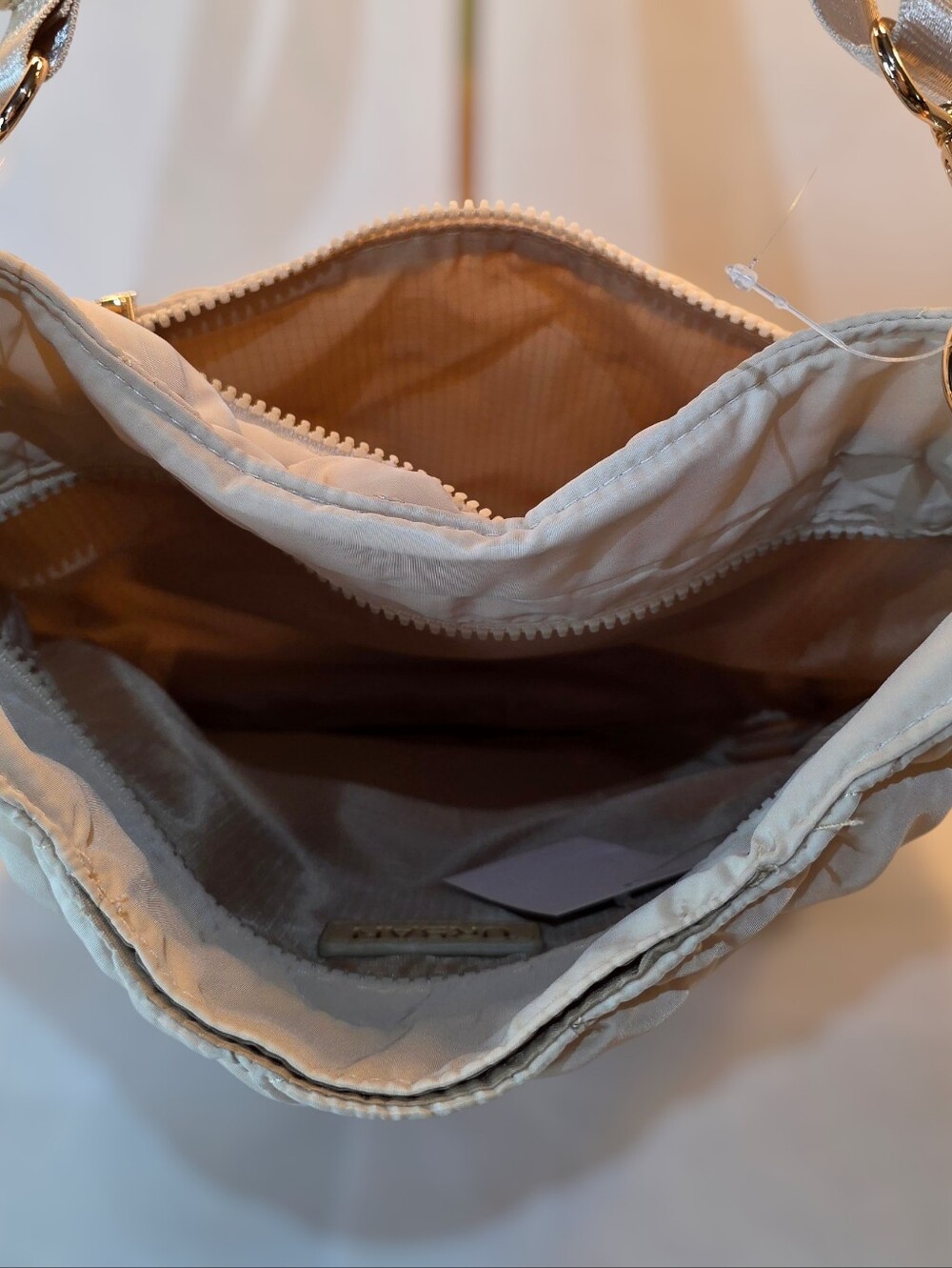 Puffer Shoulder Bag in Beige by Urban Expressions NWT Free Shipping - Picture 7 of 8